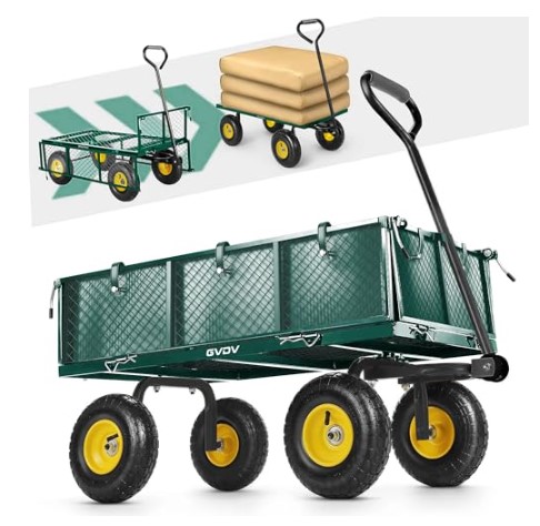 Heavy Duty Garden Cart With Seat
